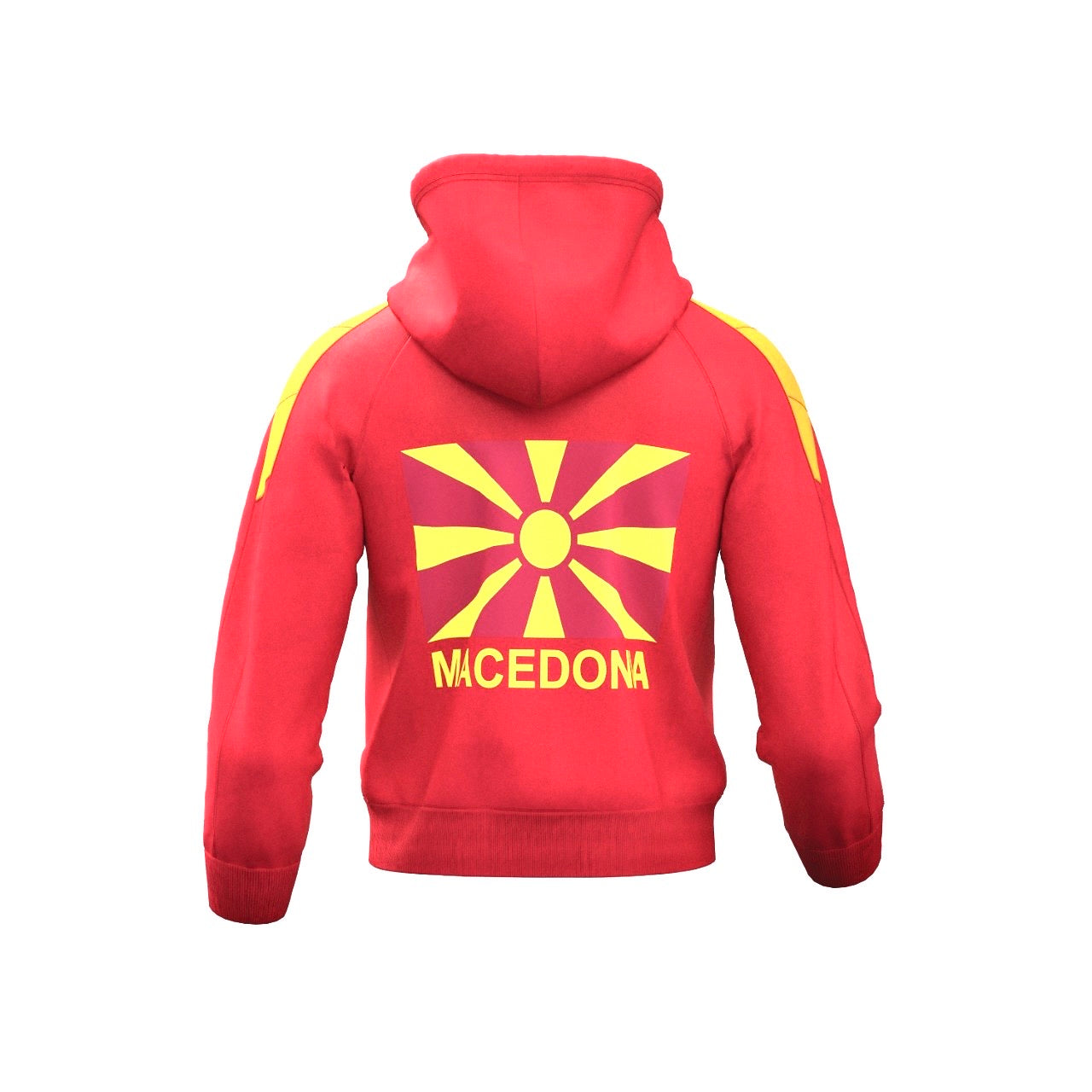 Macedonia Zipper Hoodie jumper (red jumper / north Macedonian training jacket / warm up jacket / Harmony day / Macedonia jersey / Maso jumper)