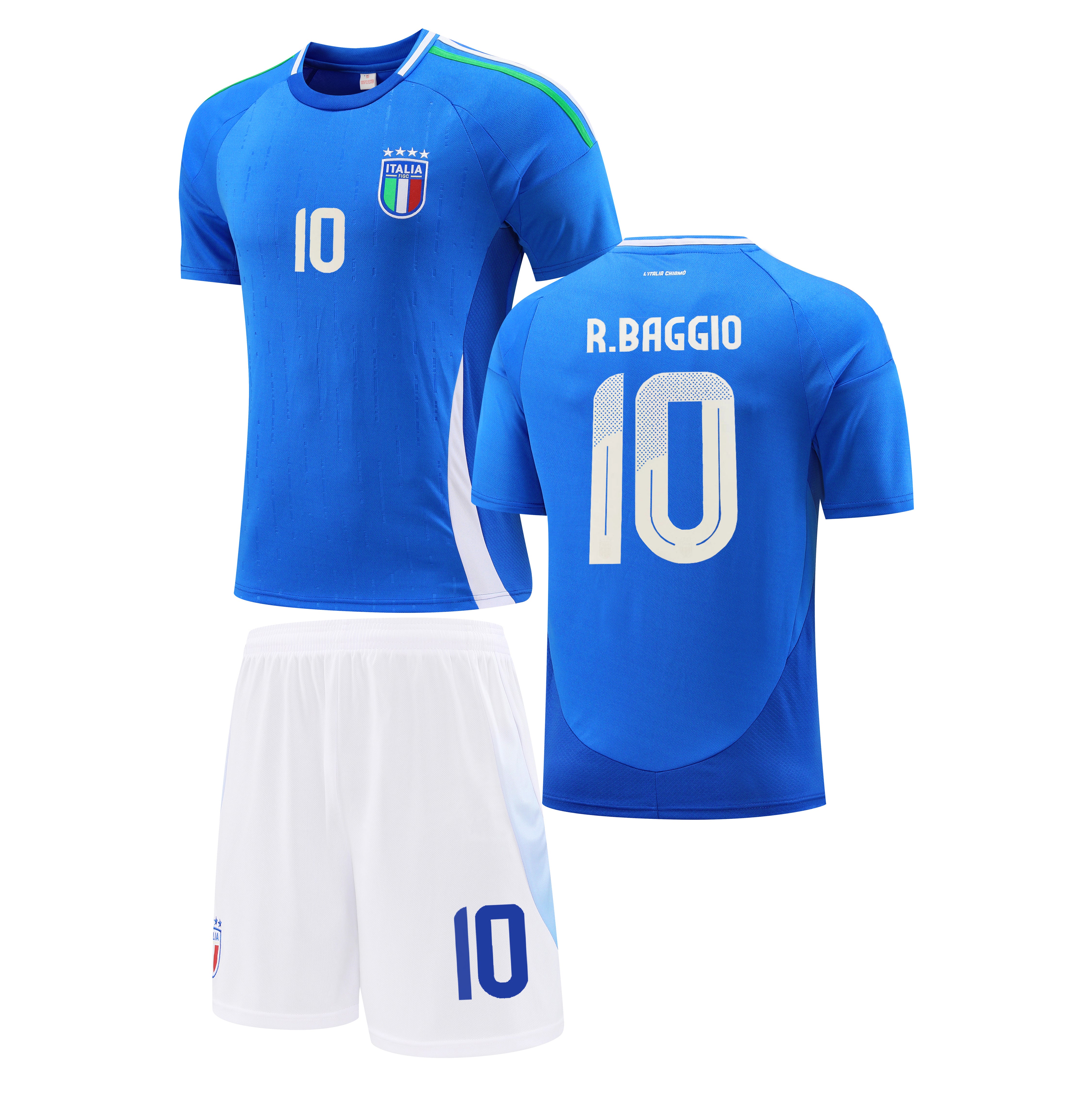 Football Jersey Italy Roberto Baggio #10 home 2023/25 (soccer shirt retro / Harmony day / Italia shirt / country jersey / BOOK WEEK)