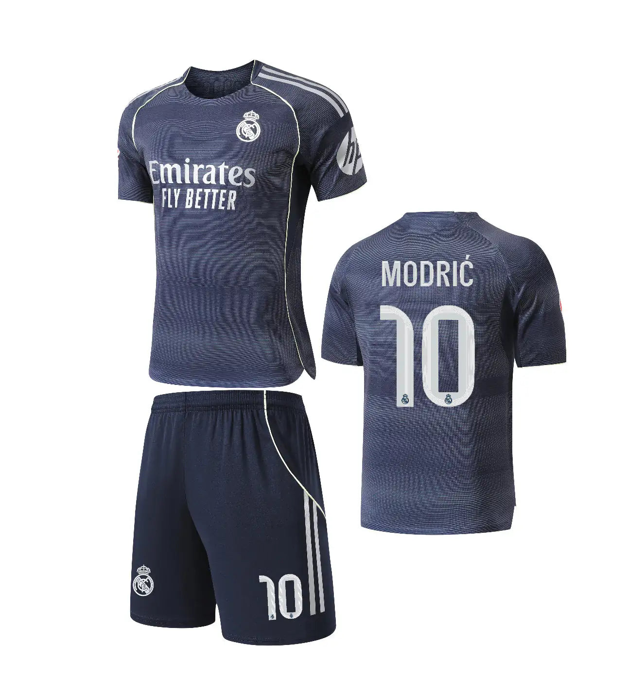 Football Jersey Real Madrid fc away Modric #10 2025-2026 ( A Grade soccer shirt & shorts / junior shirt / gift )