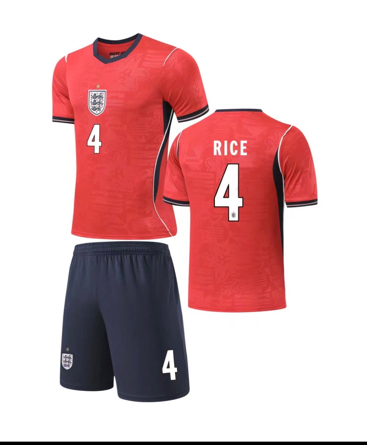 Football Jersey England Away Declan Rice number#4 World Cup 2026 ( Harmony day / english jersey )