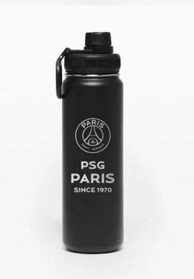 Metal Drink bottle PSG ( cool water / / training / school / sports team / Gym / soccer)