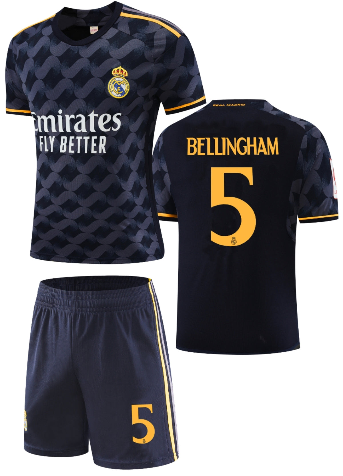 Football Jersey Real Madrid fc Away 2023-2024 Bellingham #number 5 ( s