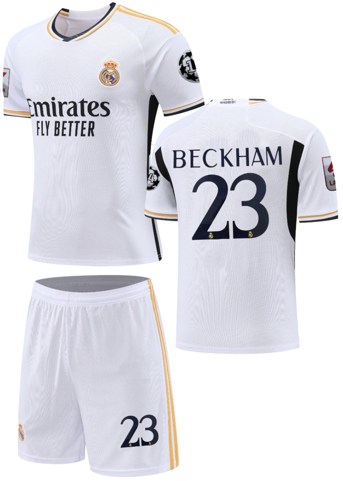 Football Jersey home Real Madrid fc 2023-2024 Beckham #number 23 ( soc