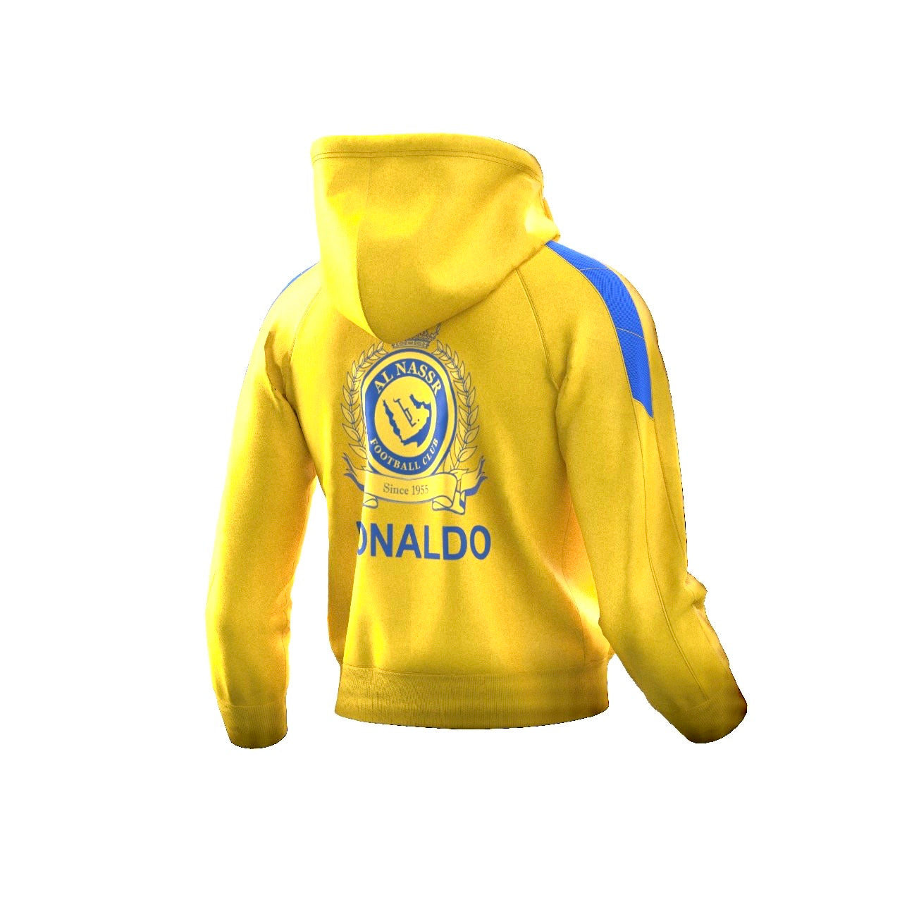 Al nassr Zipper hoodie jumper 24/26( yellow/ Ronaldo training jacket / warm up jacket / Harmony day / fleece jumper)