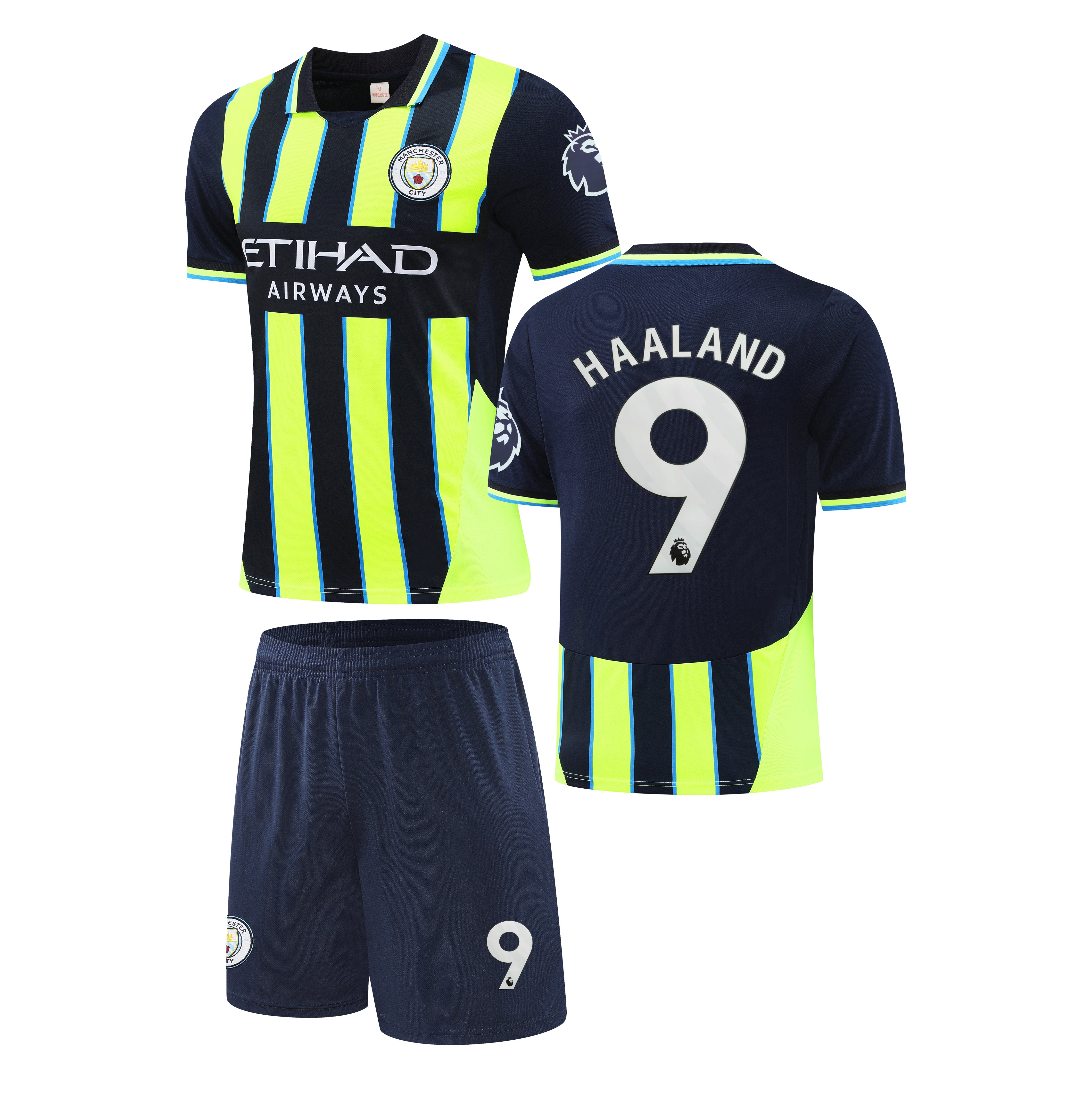 Football jersey Manchester City Haaland away 2024-2025 ( jersey and shorts / Mancity )