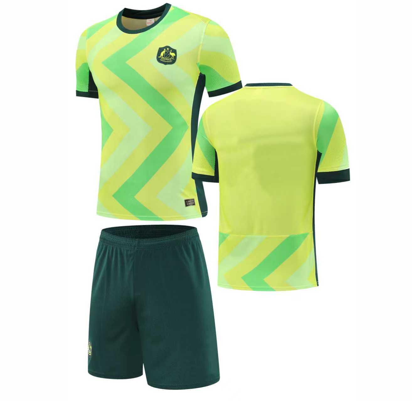 Football Jersey set home 25/26 no name ( Australia shirt & shorts / soccer / country / blank football shirt / Socceroos)