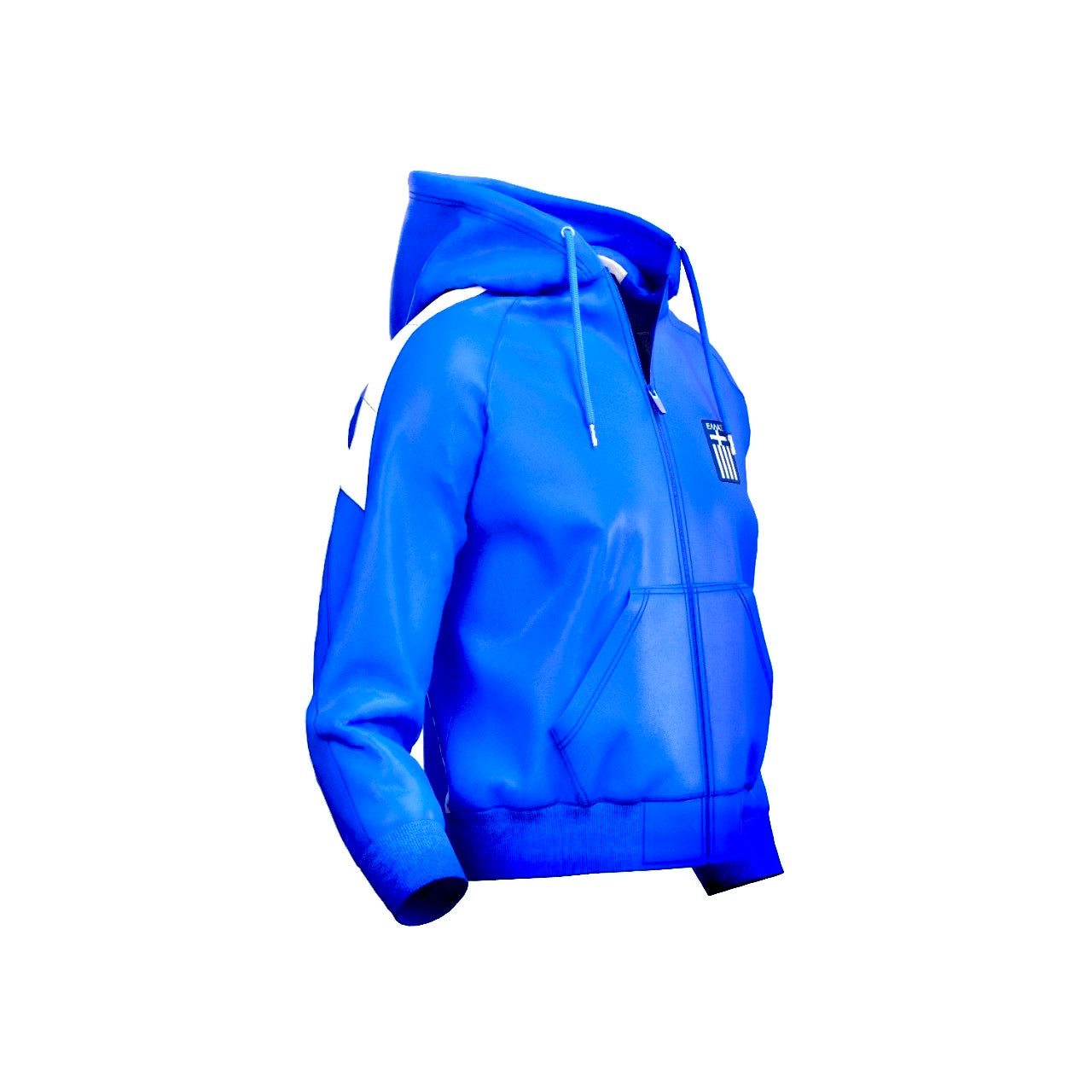 Greece Zipper Hoodie jumper (fleece / Hellas blue / Greece training / warm up / Harmony day / Greek jumper)