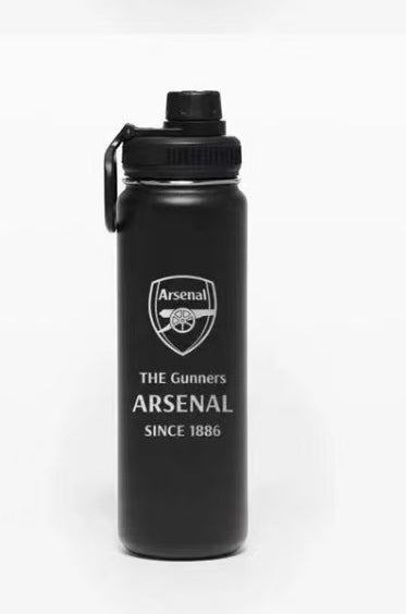 Metal Drink bottle ARSENAL ( cool water / team / Gunners / training / school / sports / Gym / soccer)