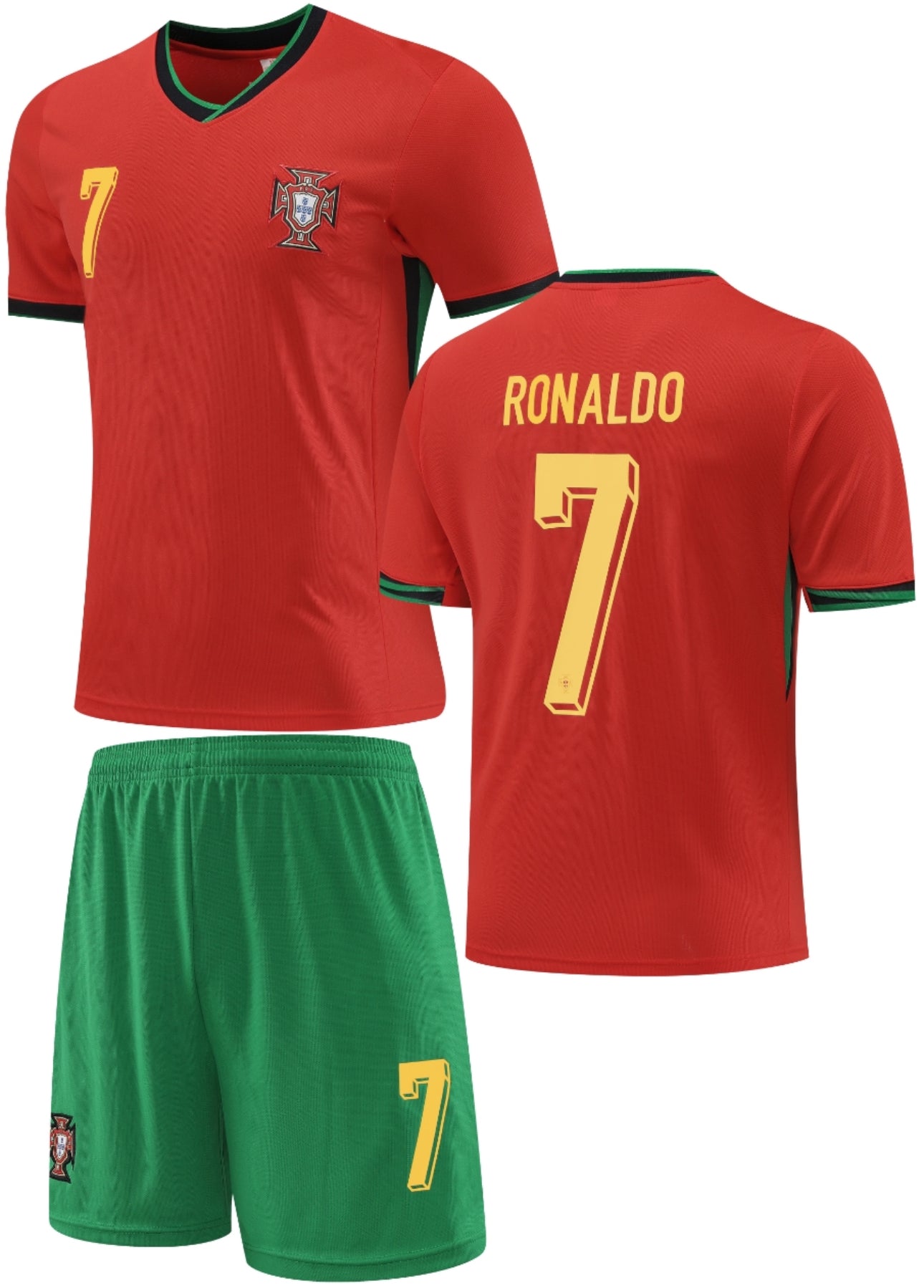 Football Jersey Portugal home Ronaldo 23/25 ( Harmony day / country jersey / football shirt & shorts / Portug al euro shirt / Ronaldo jersey / European championship )