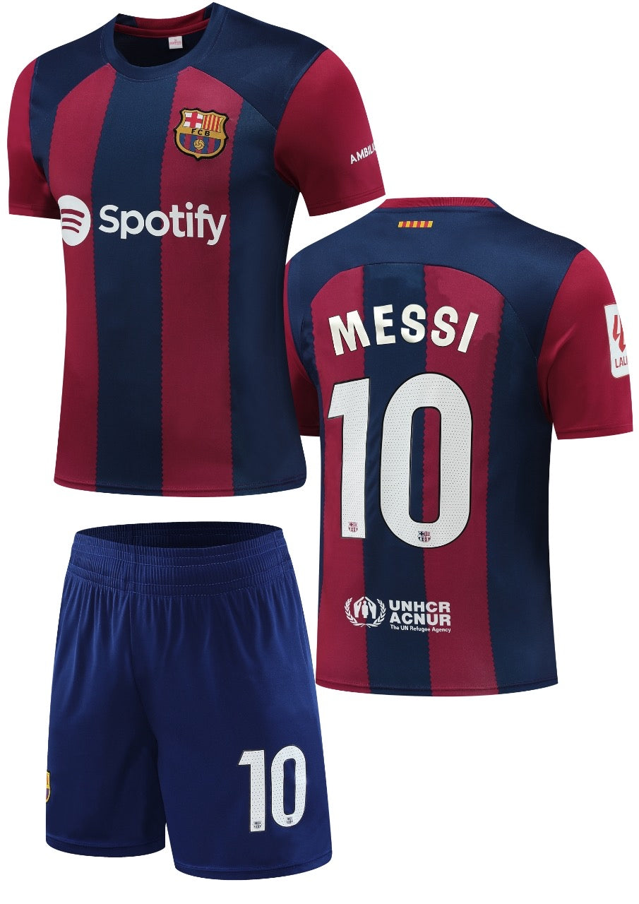 Football Jersey Barcelona fc home Messi 2023-2024 (soccer shirt / football shirt / Barca shirt / Barcelona shirt / Messi shirt )