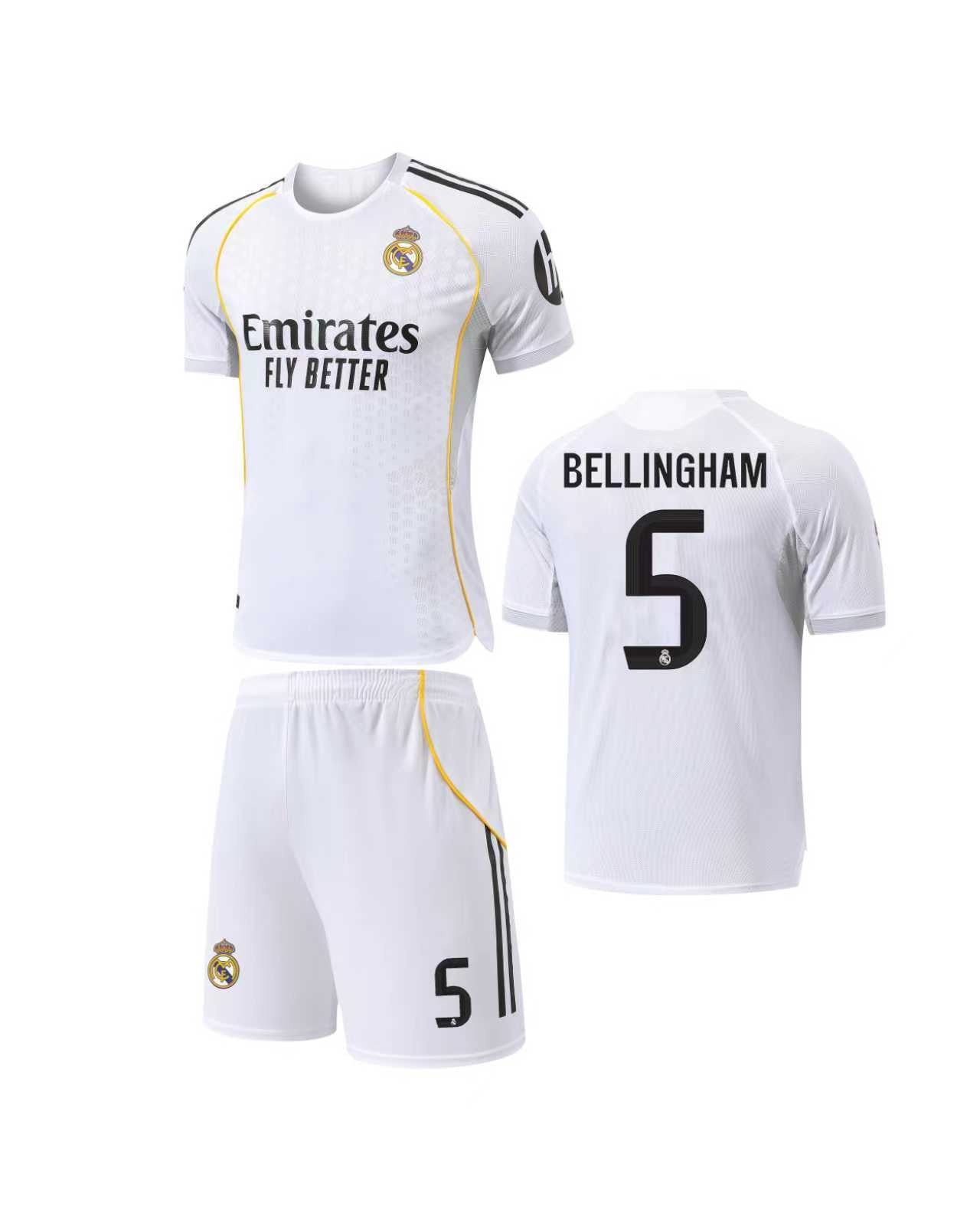 Football Jersey home Real Madrid fc 2025-2026 Bellingham #number 5 ( A Grade Qaulity / soccer shirt & shorts / jersey / gift / Jude shirt)