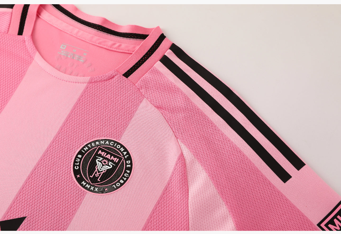 Football Jersey Inter Miami Home Messi number#10 2025-2026 ( A grade high quality shirt & shorts / Lionel / soccer jersey )