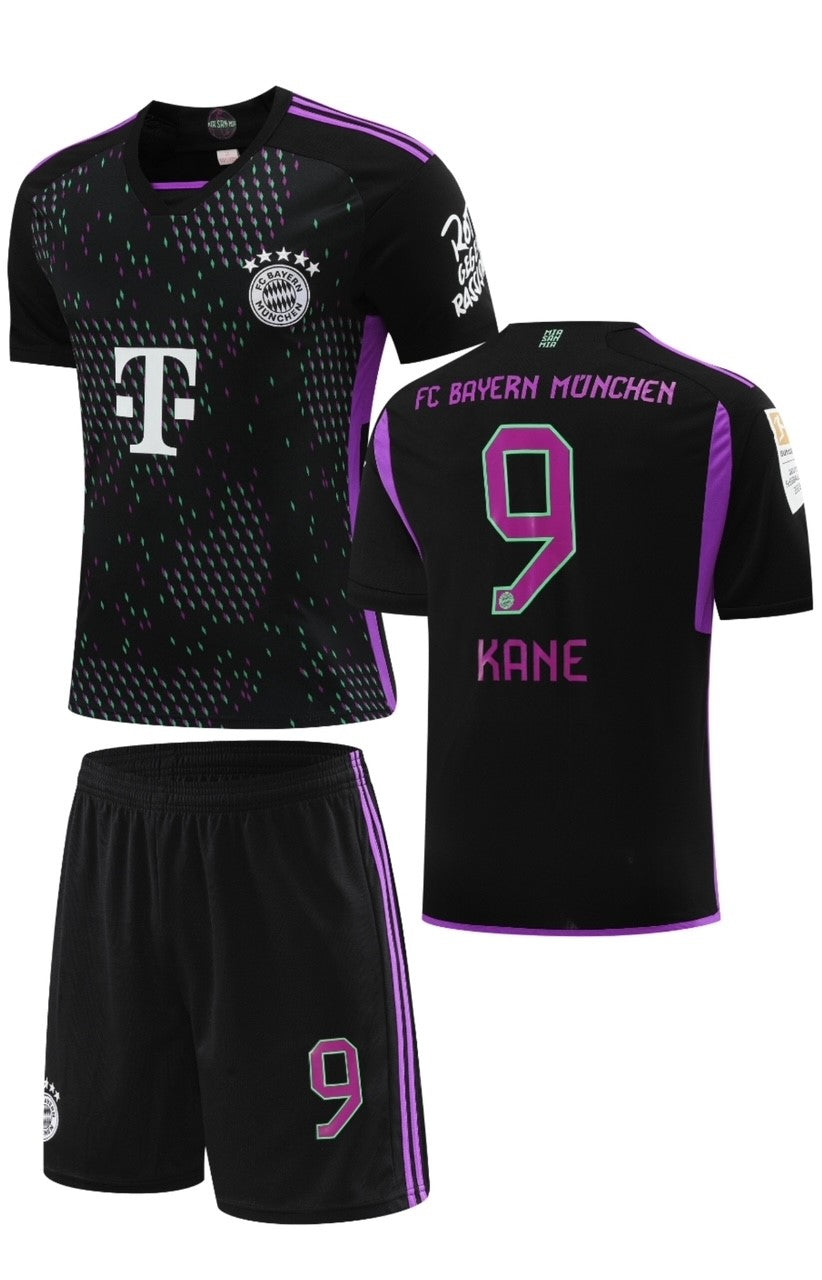 football Jersey Bayern Munich AWAY KANE #9 2023-2024 set ( jersey & shorts / football sets / club kit / soccer / specials / football kit )