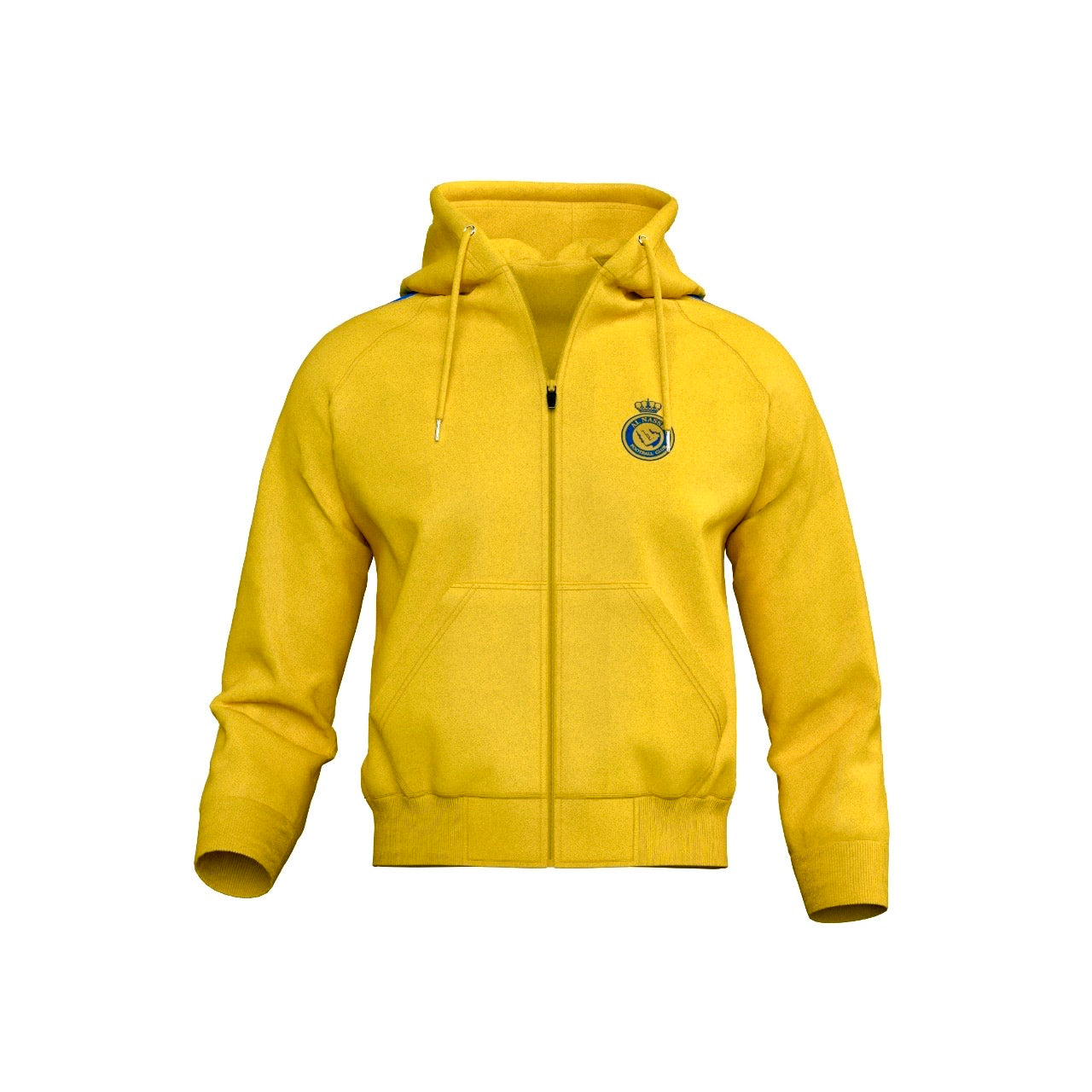 Al nassr Zipper hoodie jumper 24/26( yellow/ Ronaldo training jacket / warm up jacket / Harmony day / fleece jumper)