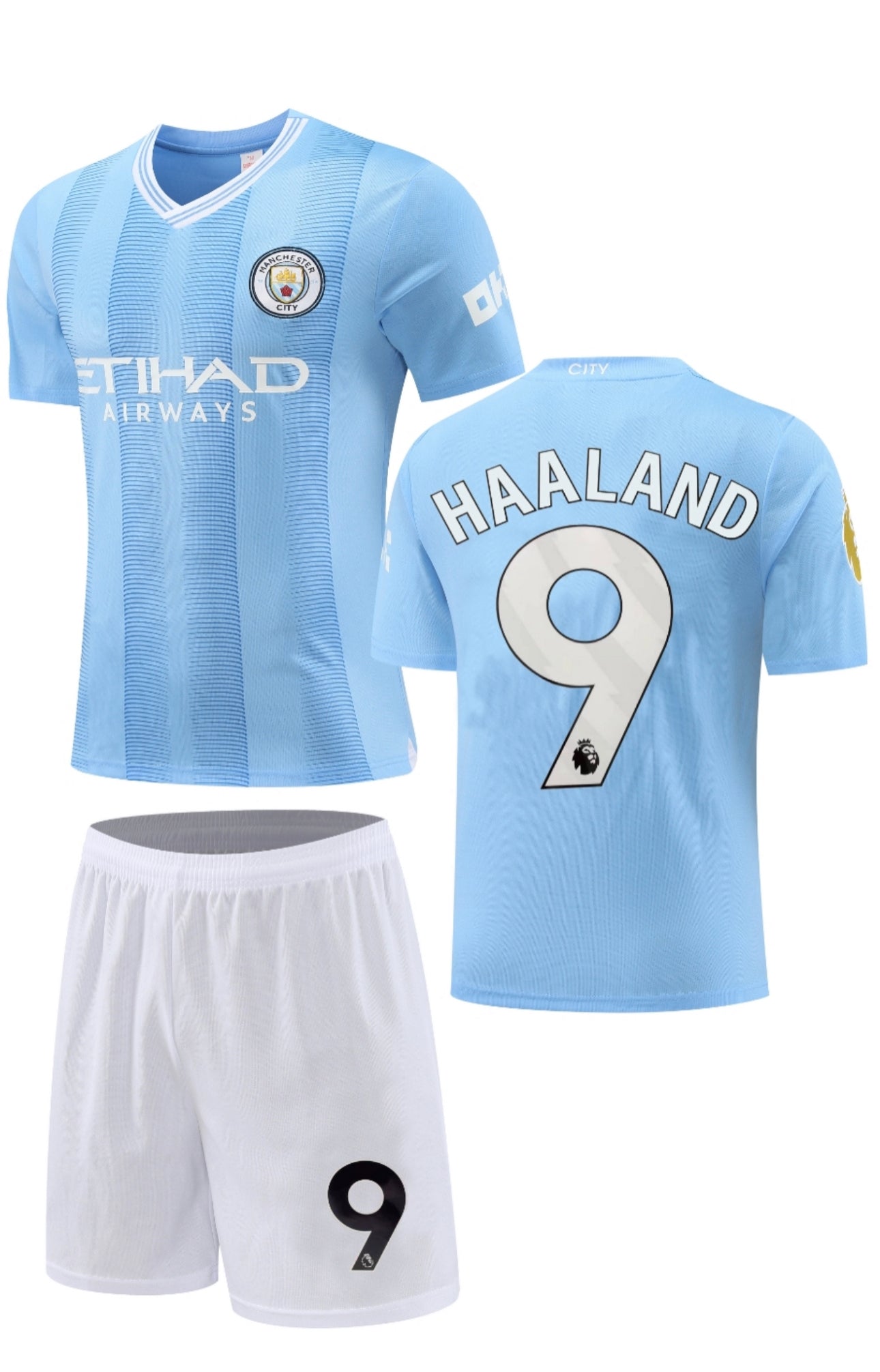 Football jersey Manchester City Haaland home 2023-2024 ( shirt and shorts / Mancity/ specials )