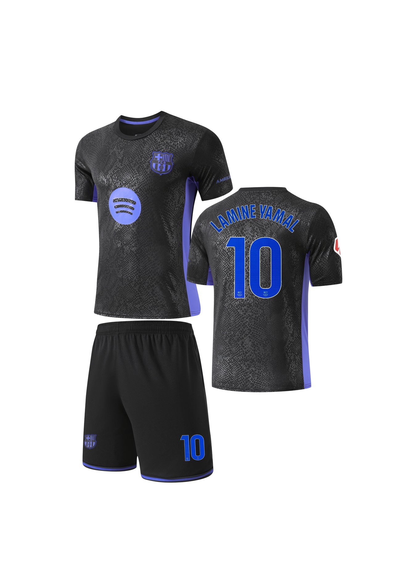 Football Jersey Barcelona fc 3rd strip LAMINE YAMAL 2025-2026 ( quality soccer shirt & shorts / football shirt / Barca shirt / Barcelona / Spain shirt ) bc