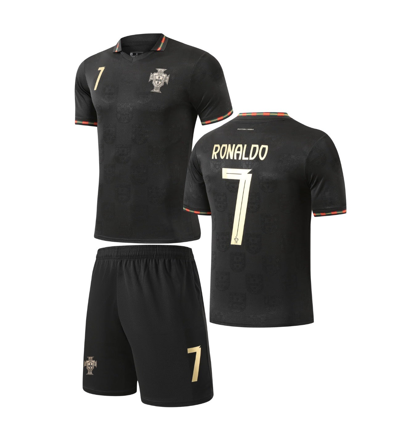 Football Jersey Portugal Black Ronaldo #7 World Cup 2026 ( A grade qua