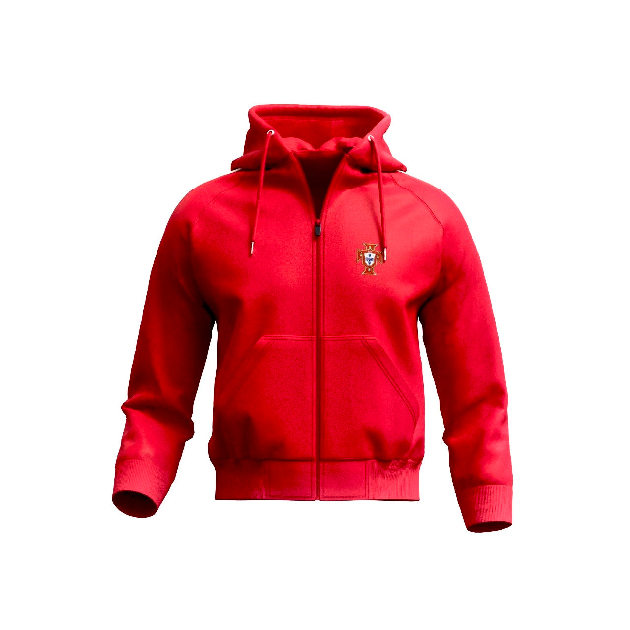 Portugal zipper Hoodie Jumper 24/26 (fleece / Ronaldo/ red jumper / training / warm up/ Harmony day / jersey / porto jumper)