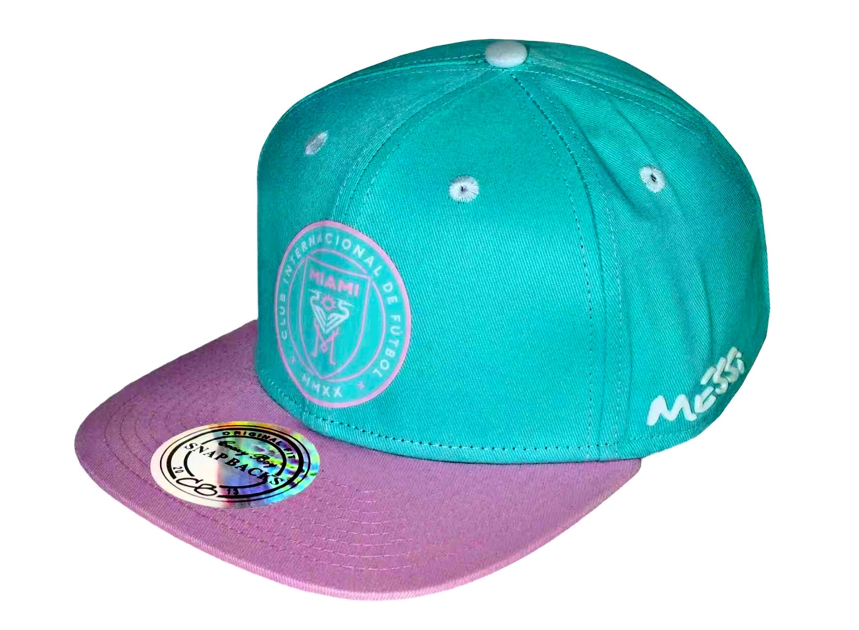 snapback inter miami cap mint ( hat / mesi cap / lionel hat / cap / team caps / Messi cap )