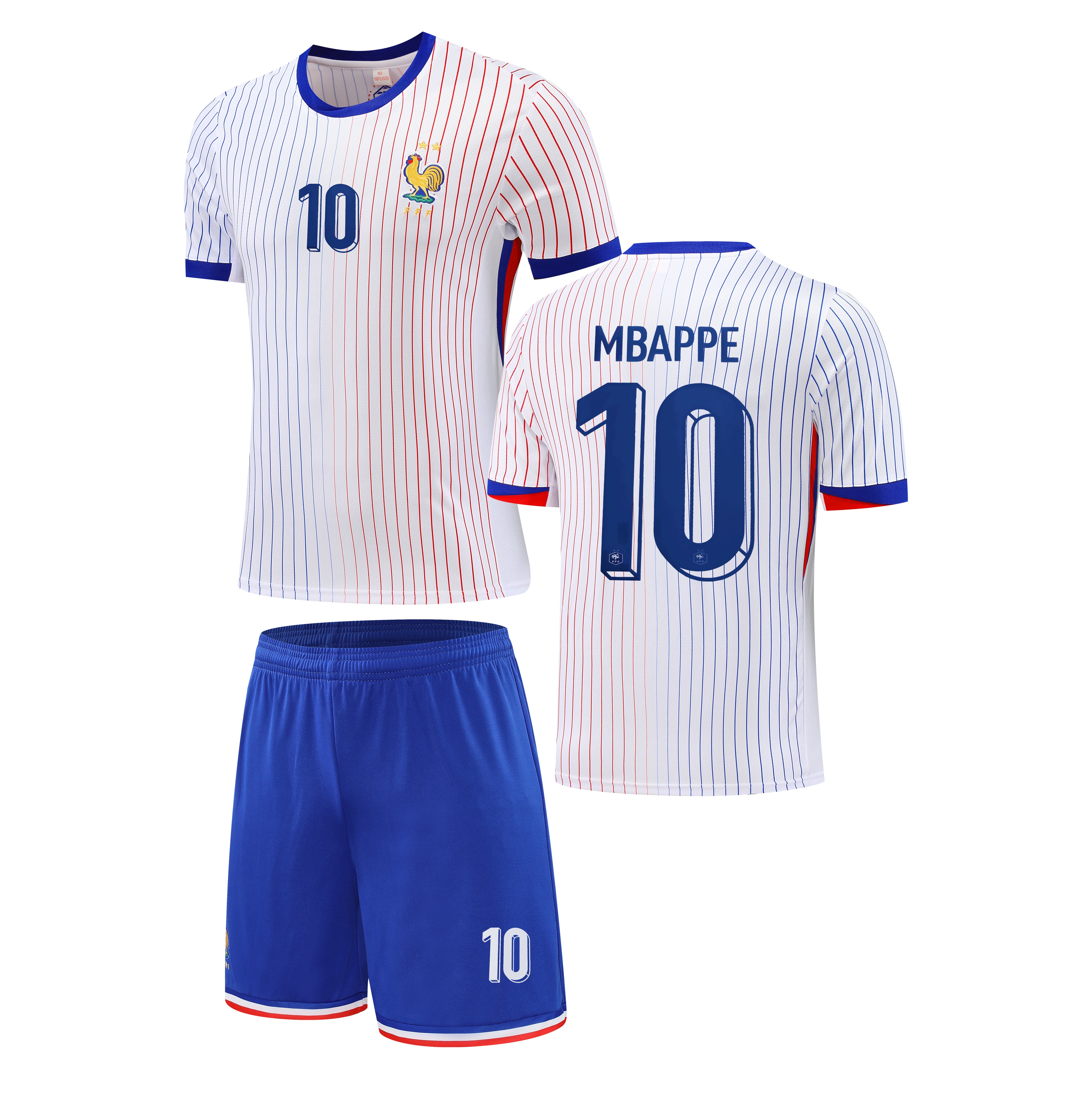 Football jersey France Away Mbappe 24/25 number#10 ( jersey and shorts / France away shirt / French jersey )