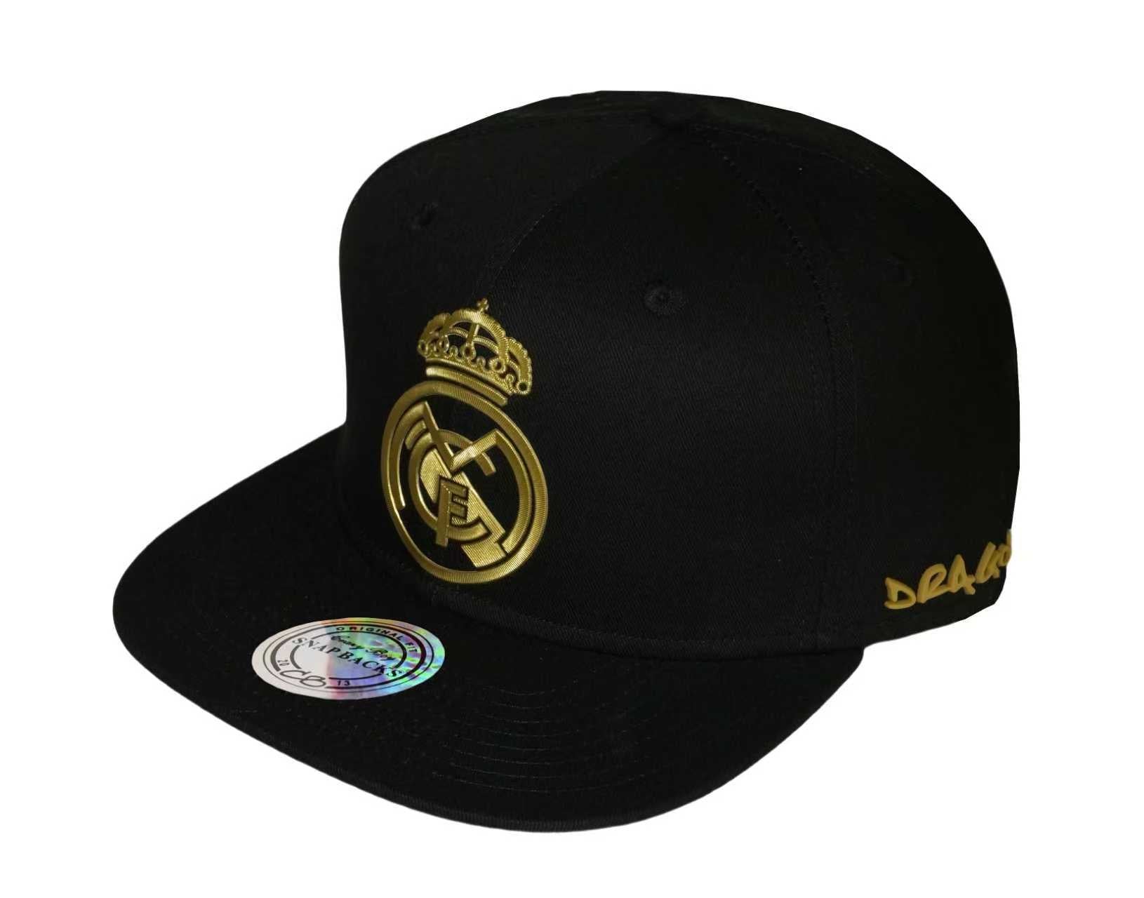 snapback Real Madrid Black dragon cap Home( Mbappe hat / cap / team caps / cap )