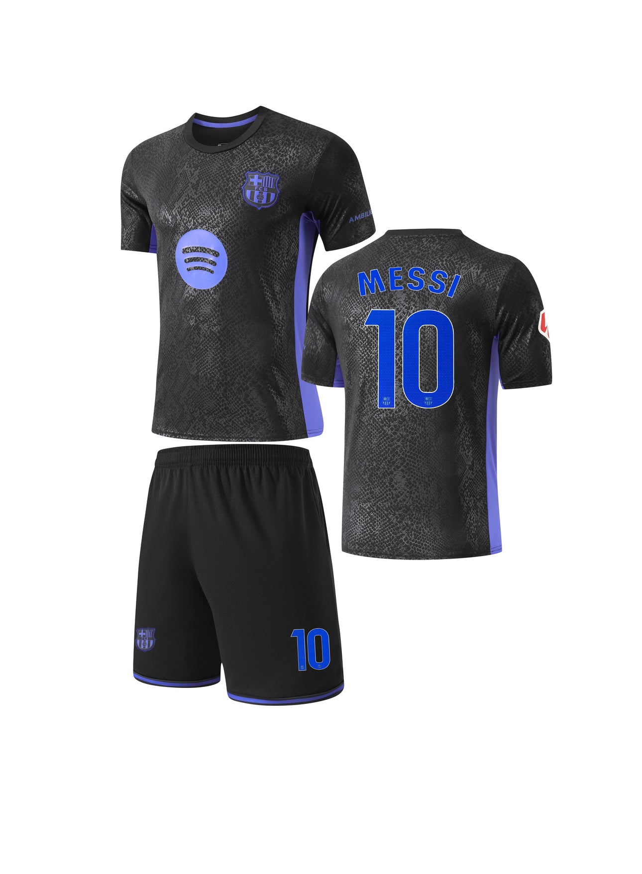 Football Jersey Barcelona fc 3rd strip MESSI 2025-2026 ( quality soccer shirt & shorts / football shirt / Barca shirt / Barcelona / Spain shirt ) bc