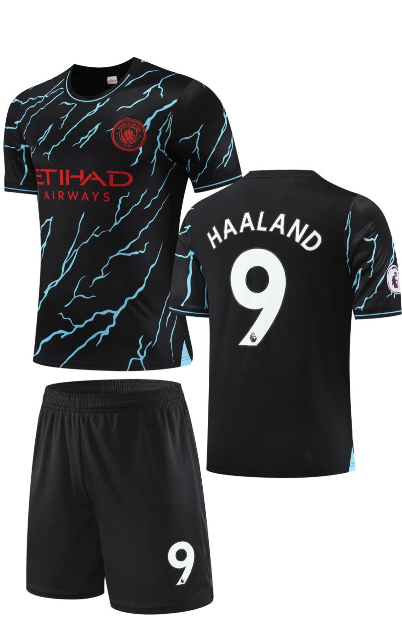 Football jersey Manchester City Haaland #9 training 2022-2023 ( jersey and shorts / Mancity / specials )