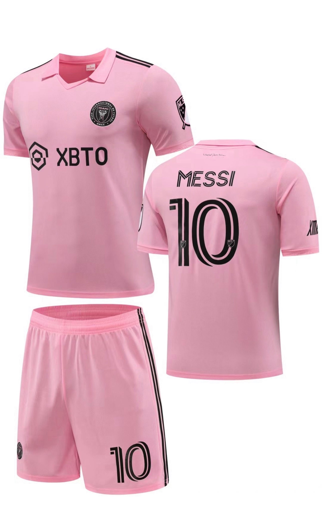 Football Jersey Inter Miami Home Messi number#10 2023-2024 ( shirt & shorts/ Lionel jersey / soccer / specials )