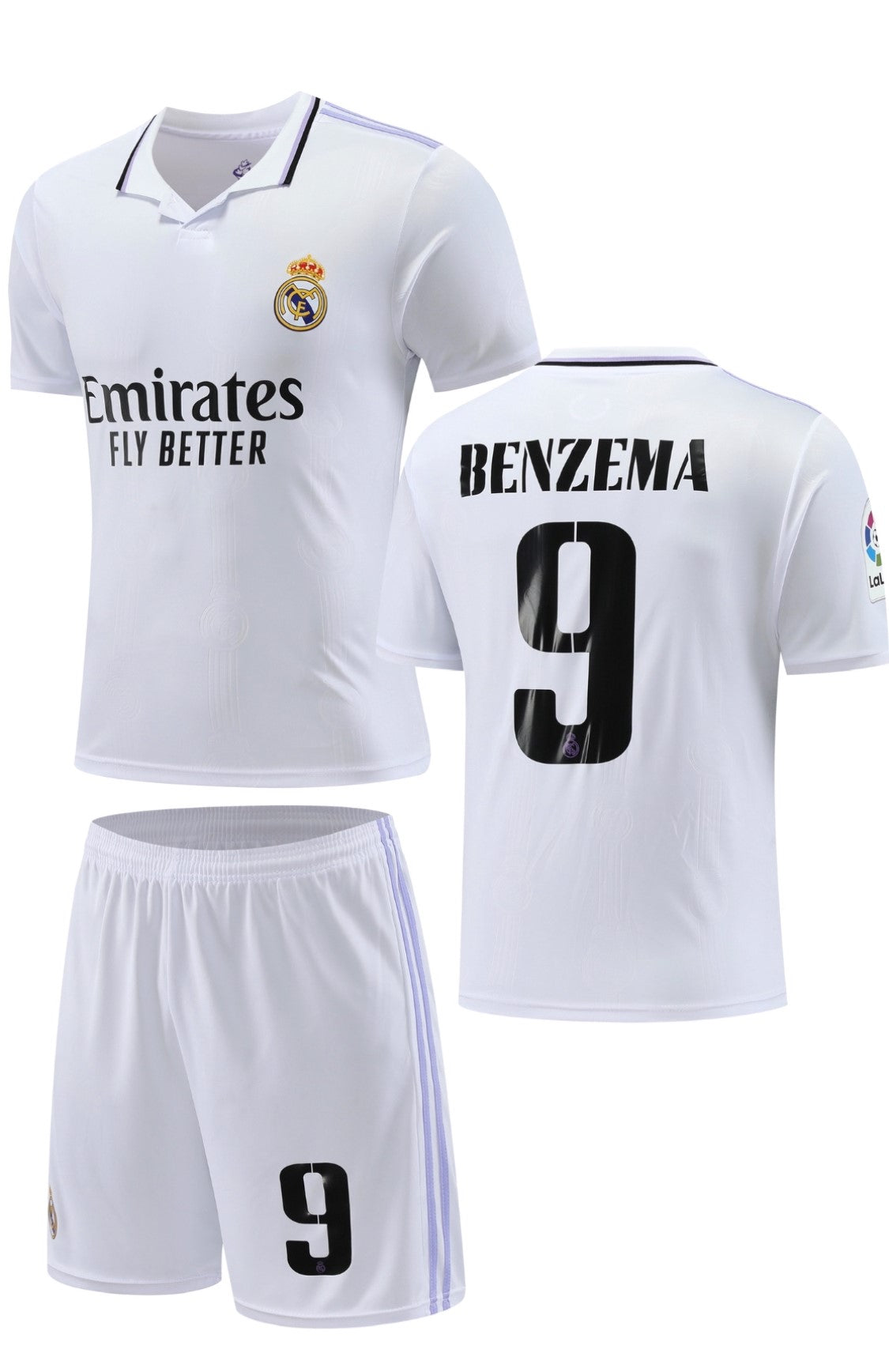 Football Jersey Real Madrid fc Home 2022-2023 Benzema #number 9 ( soccer shirt / black shirt / soccer jersey / gift / specials / shirt and shorts )