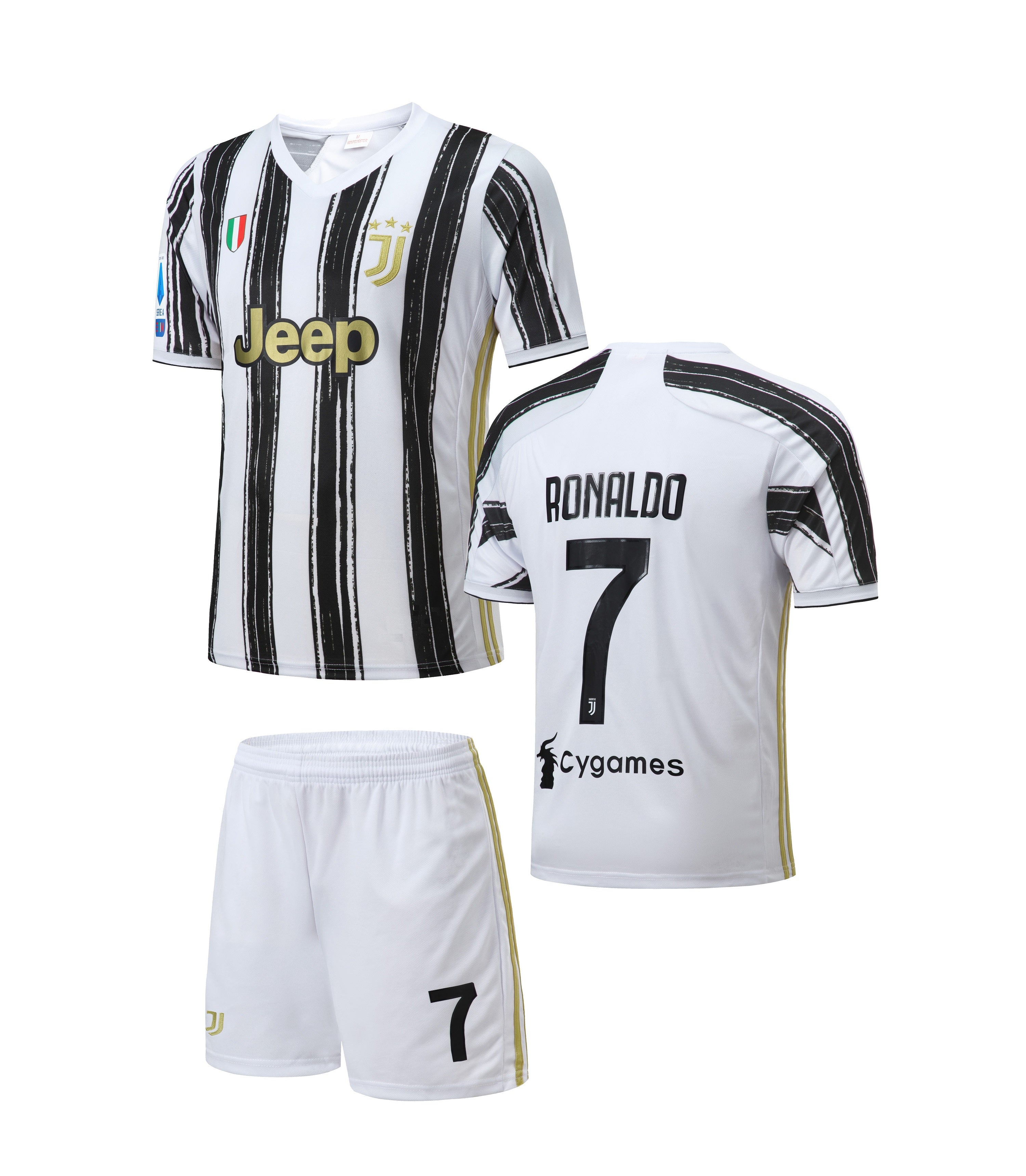 football Jersey Juventus home Ronaldo 2020-2021 set ( Juva jersey / football sets / club kit / soccer kit / specials / football kit / Ronaldo set)