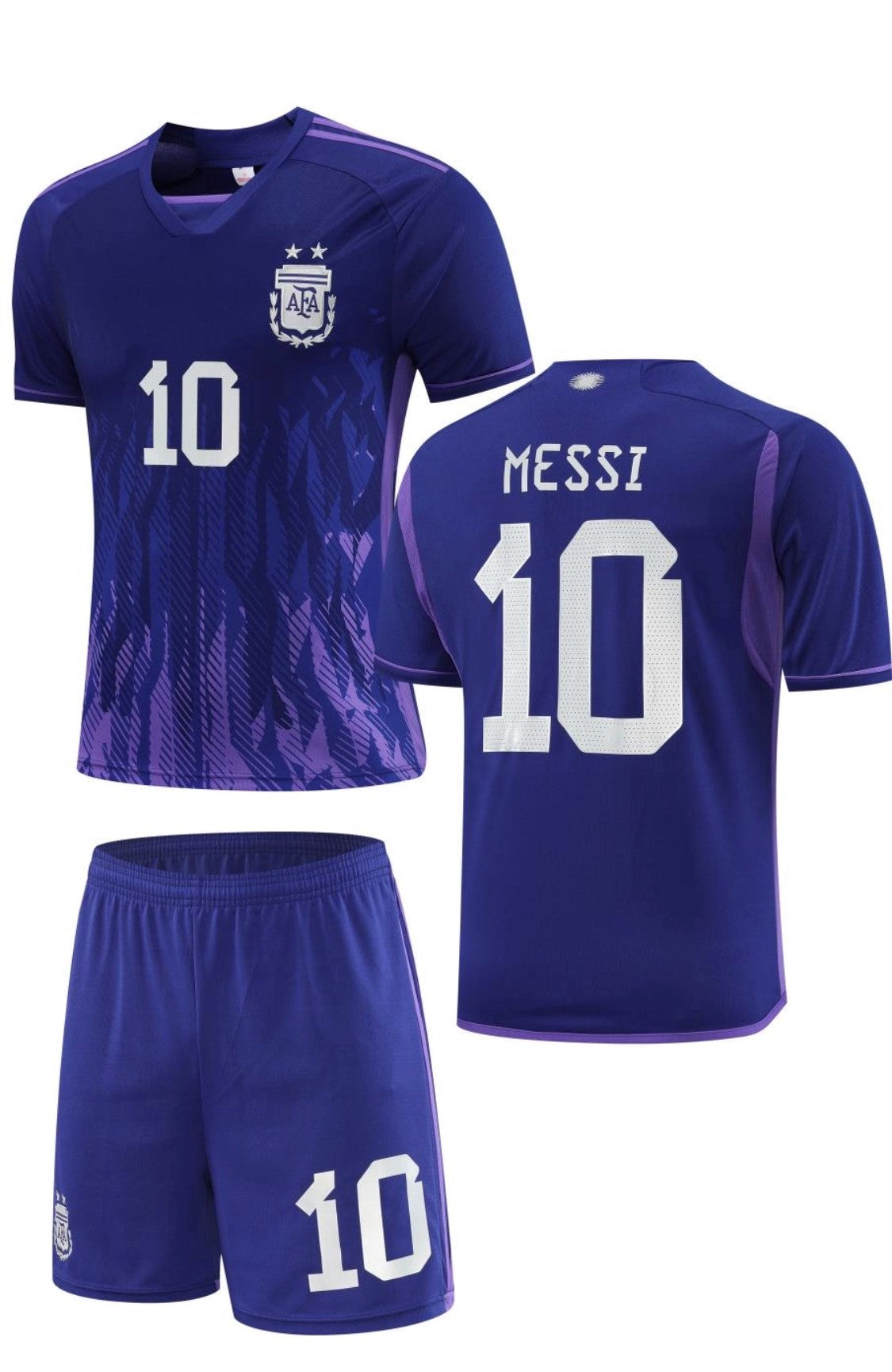 Football Jersey Argentina Away 22/23 Messi number#10 (soccer shirt / football shirt / Messi shirt / Messi soccer shirt / country shirt )