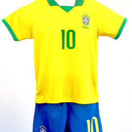 Football Jersey Brasil Neymar jr home set #number10 (Brazil jersey / Brasil shirt / Brasil jersey / country football jerseys)
