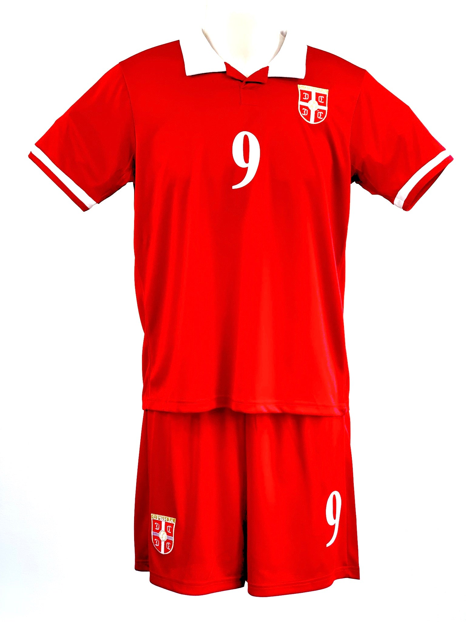 Football Jersey Serbia home Mitrovic number#9 ( Serbian jersey / soccer shirt / country jerseys / football shirt / Serbia shirt / country shirt)