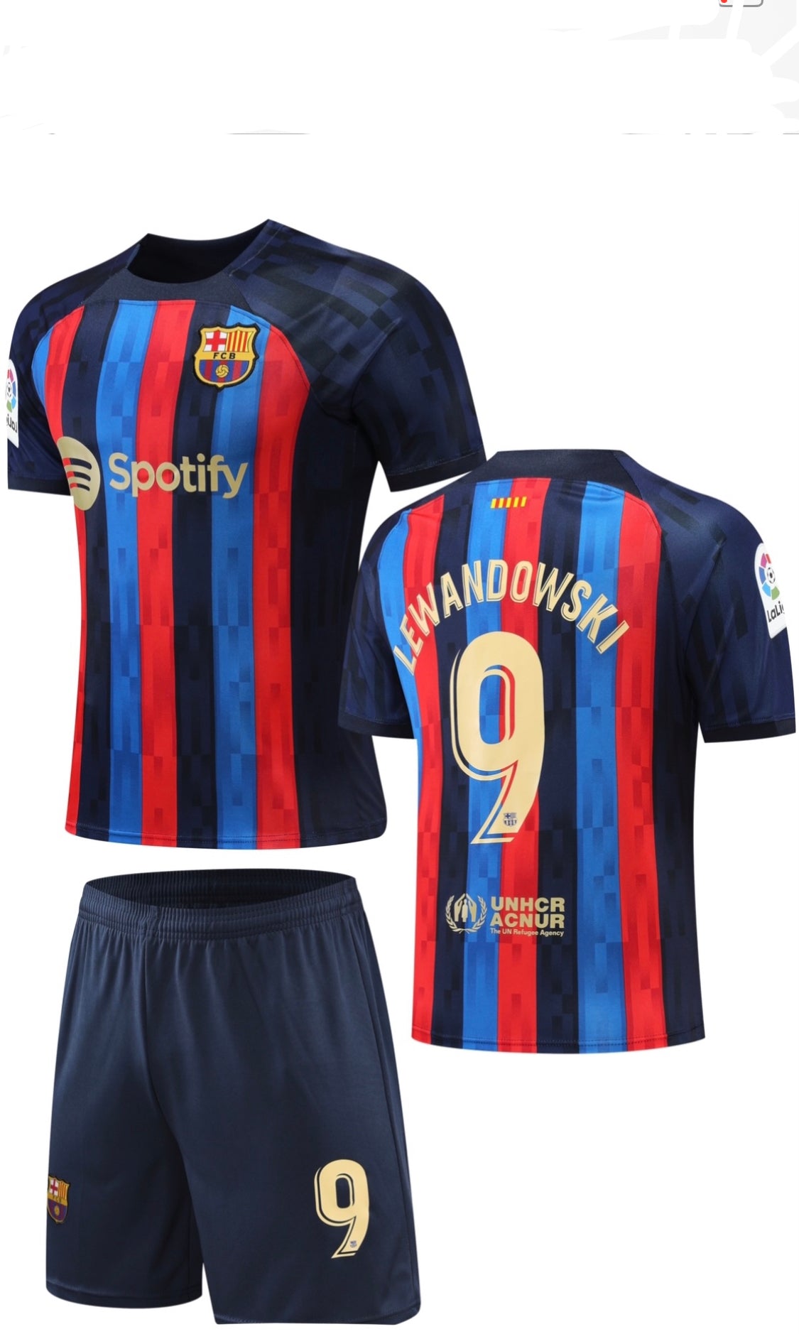 Football Jersey Barcelona fc home Lewandowski #9 2022-2023 (soccer shirt / football shirt / Barca / specials / Barcelona shirt / Messi shirt )