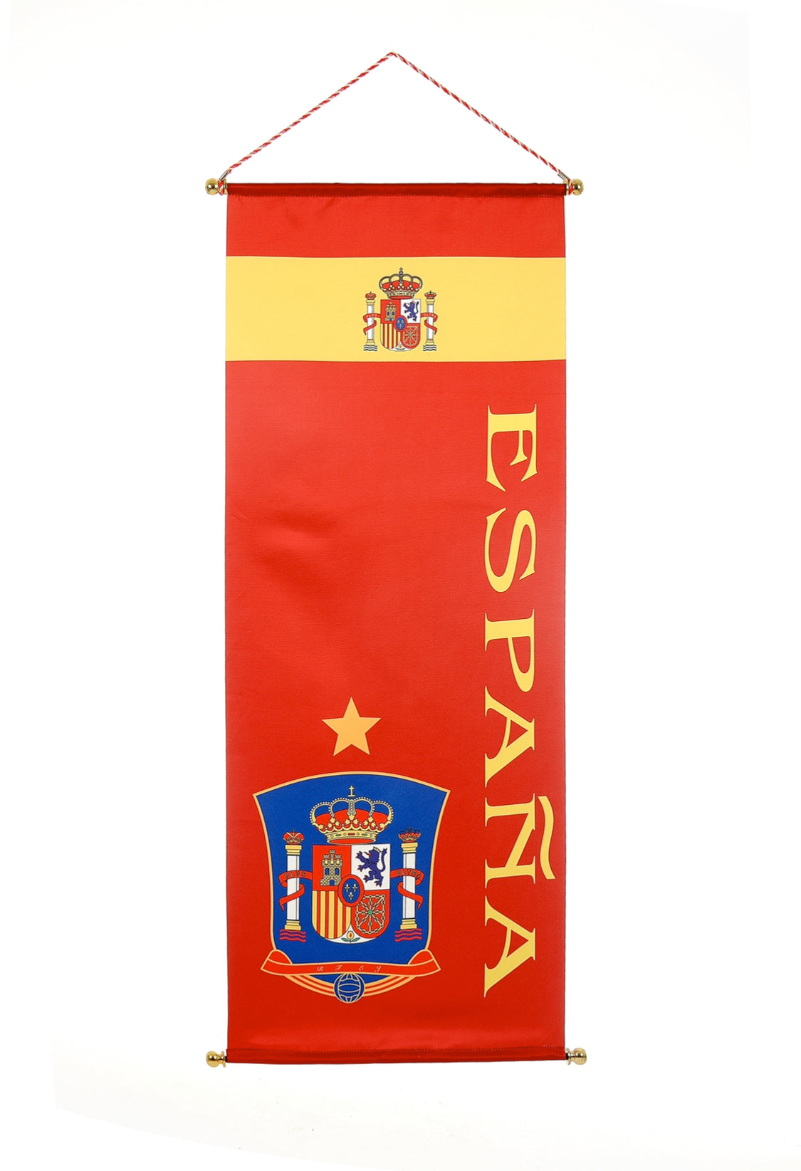 long banner Spain ( wall flag /hanging ? supporter )