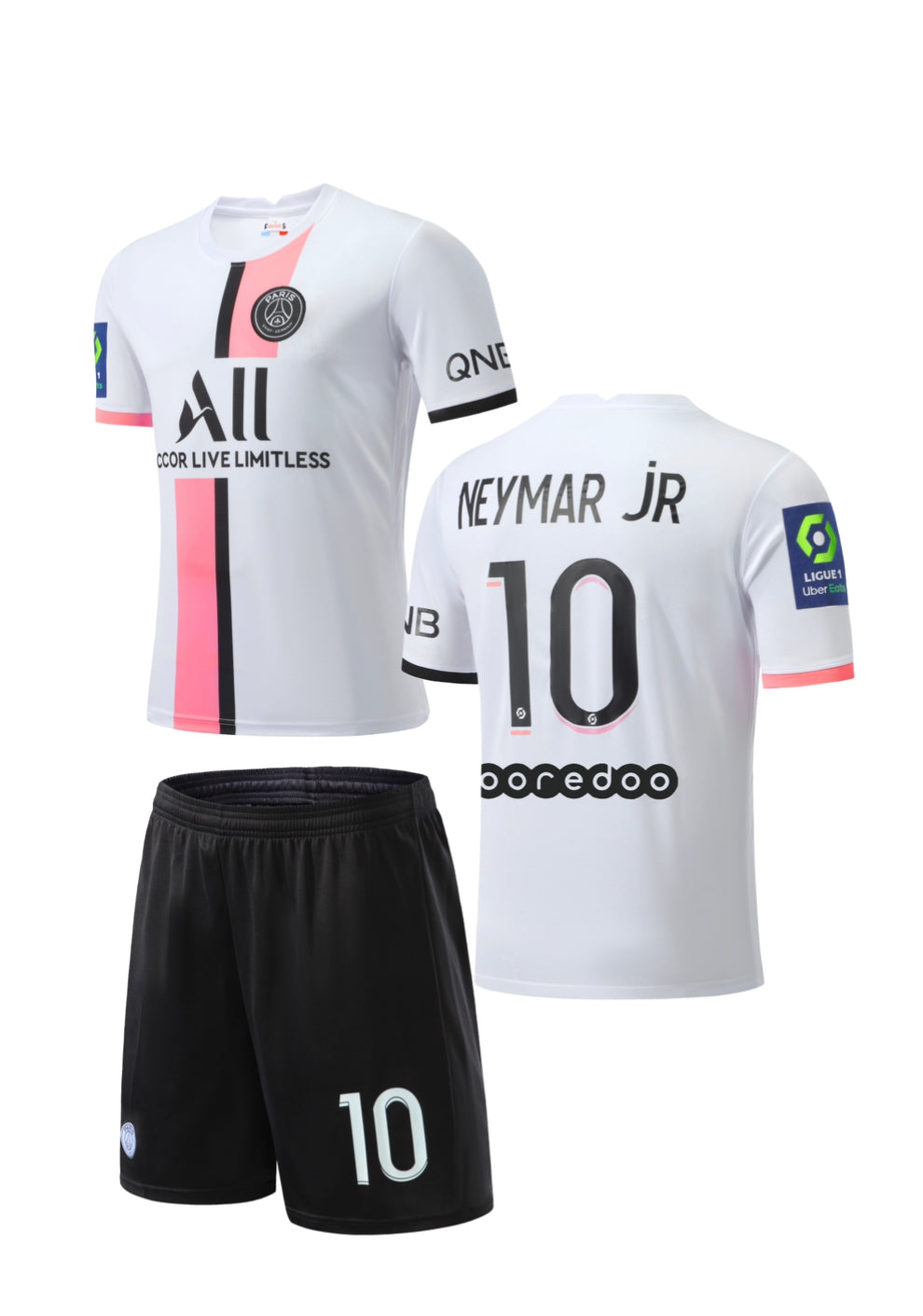 Football Jersey Paris saint Germain Away jersey Neymar number#10 21-22 (Psg jersey and shorts / Harmony day / specials shirt / soccer Jersey)