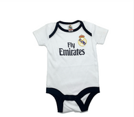 Baby football jumpsuit Real madrid (soccer / newborn baby / baby clothing / baby set / newborn clothing / baby boy clothing / baby girl clothing)