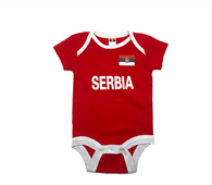 Baby football jumpsuit Serbia (soccer newborn baby / baby clothing / baby set / newborn clothing / baby boy clothing / baby girl clothing)