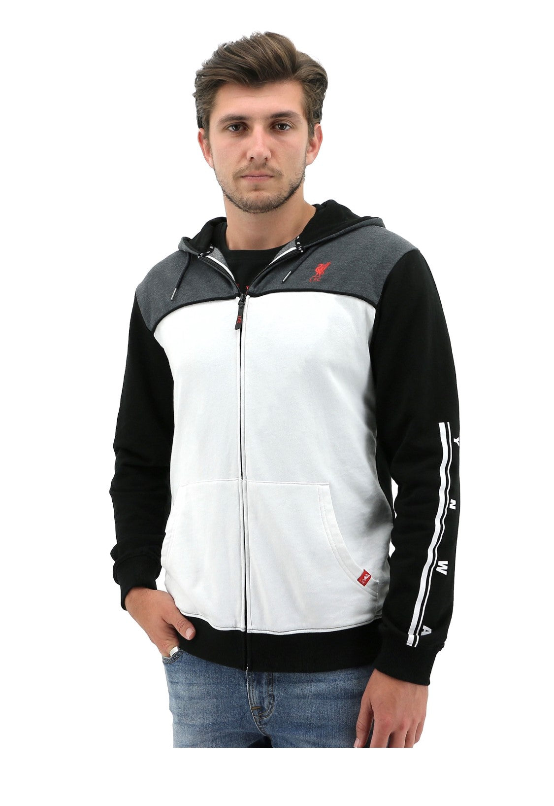 Hoodie Fleece zip jumper Liverpool FC Authentic ( LFC / YNWA / Zipper Jumper )