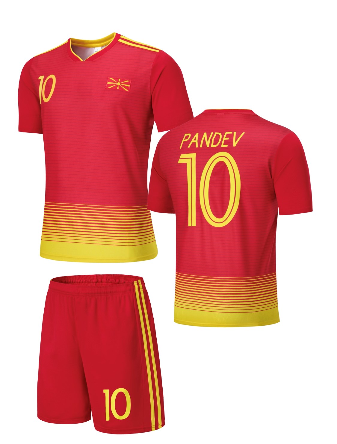 Football Jersey Macedonia Pandev #number10 (soccer jersey / Harmony day / football / specials / Macedonian jersey / soccer shirt specials)