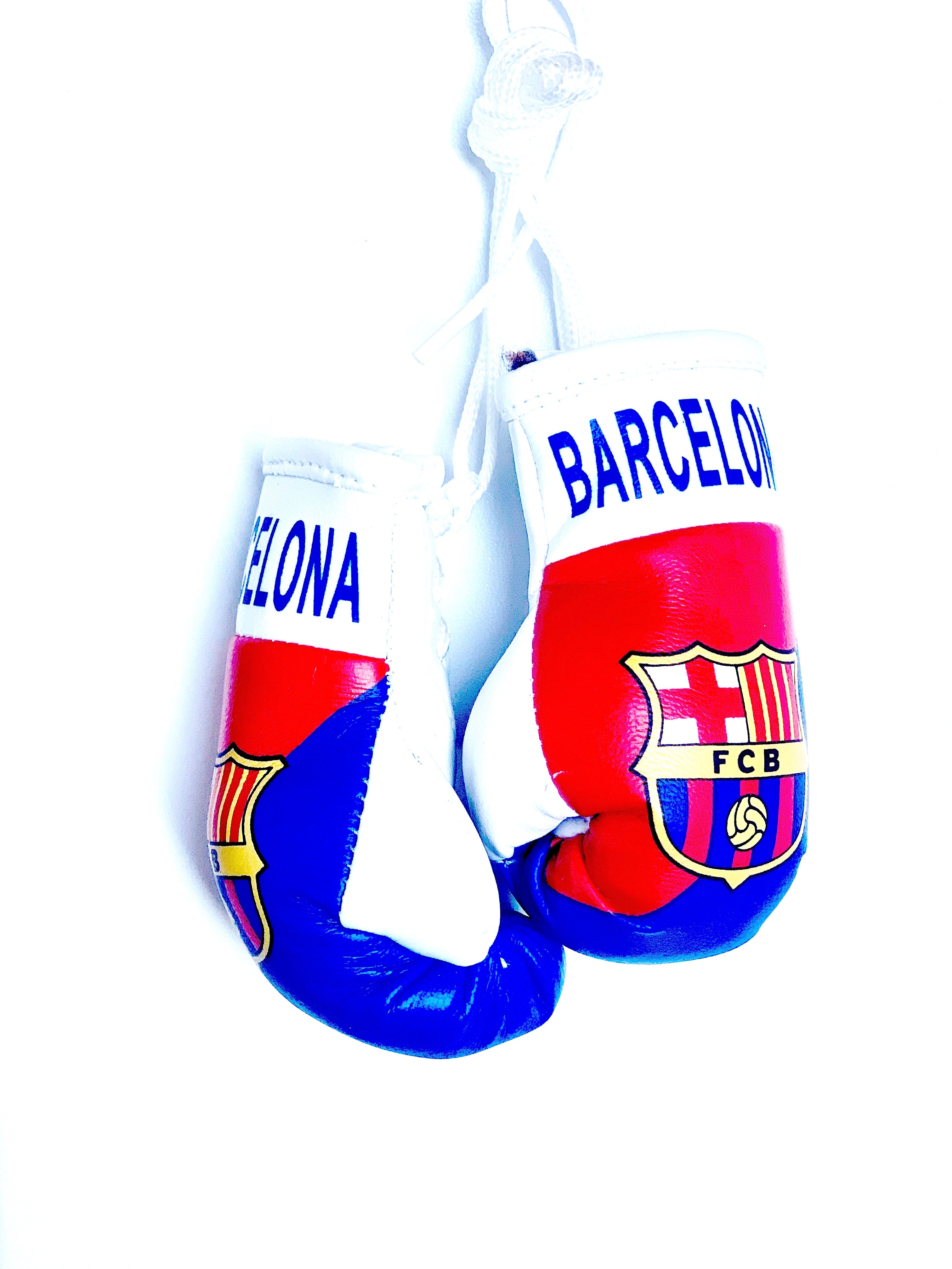 mini boxing gloves Barcelona fc ( Barca / team gloves / boxing gloves / gifts / hanging gloves / car gloves )