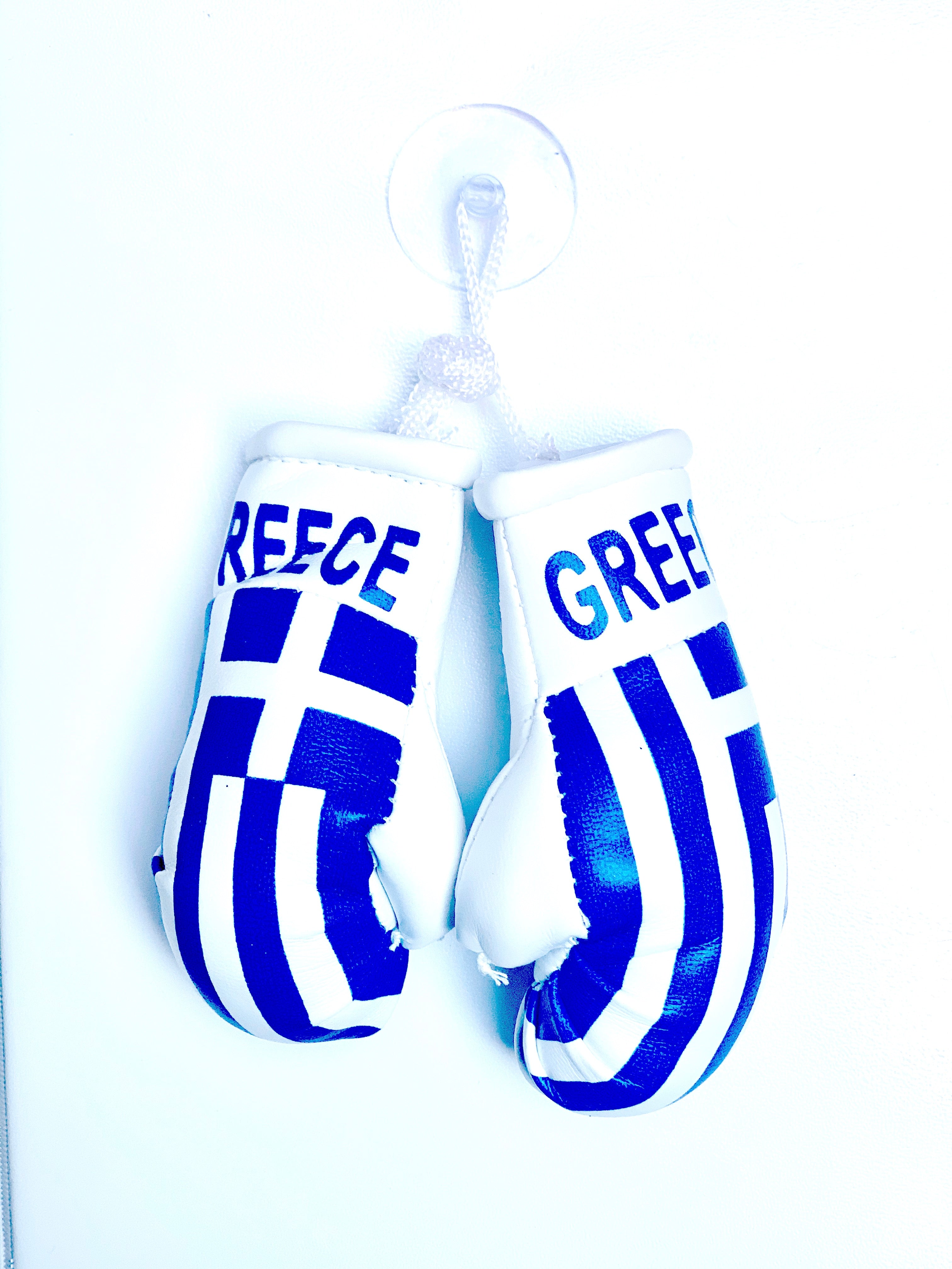 mini boxing gloves greece( Hellas / Ellas / country gloves / boxing gloves / gifts / hanging gloves / car gloves )