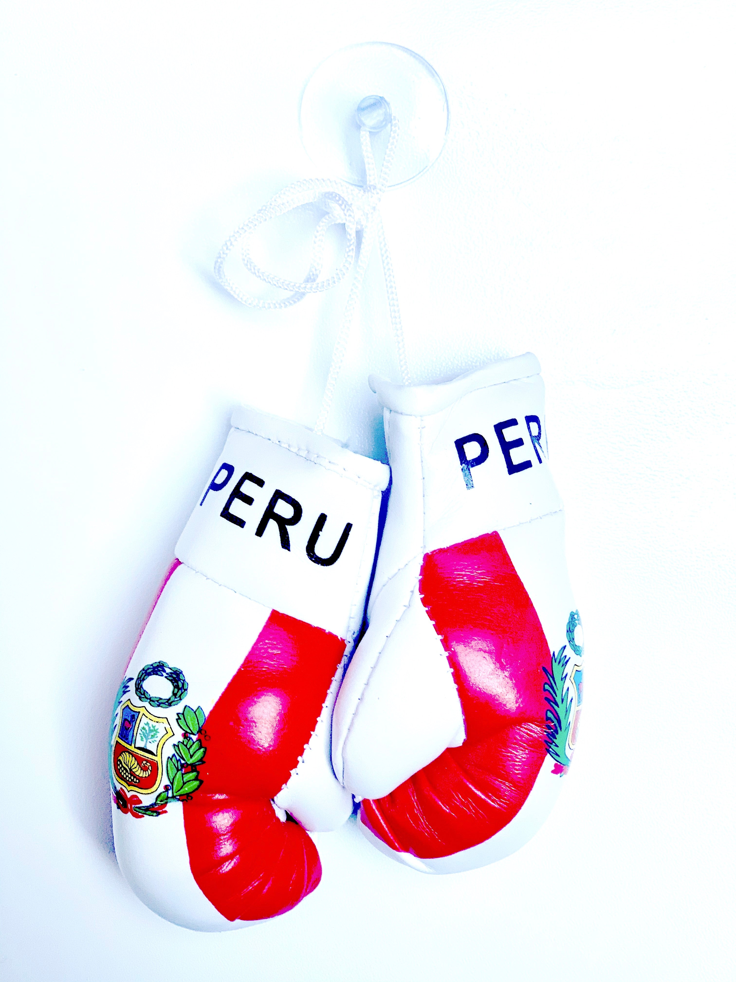 mini boxing gloves Peru ( country gloves / boxing gloves / gifts / hanging gloves / car gloves )