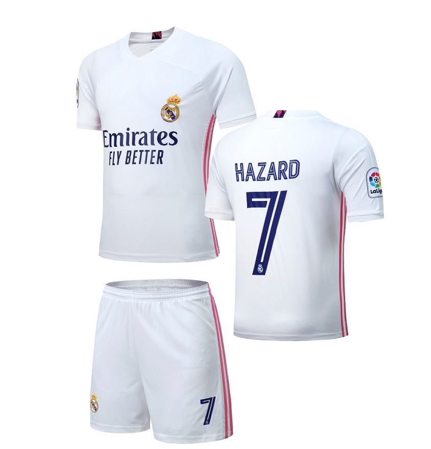 Football Jersey Real Madrid fc home 2021 Hazard #number7 (soccer shirt / Real Madrid shirt / soccer jersey / gift / Hazard shirt)