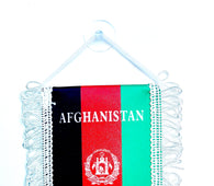small car flag Afghanistan ( small banner / car banner / car accessory / small hanging flag / small pendant / country banner)