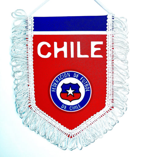 small car flag Chile ( Chilean banner / small banner / car banner / car accessory / small hanging flag / small pendant / country banner)
