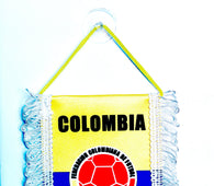 small car flag Colombia ( Colombian banner / small banner / car banner / car accessory / small hanging flag / small pendant / country banner)