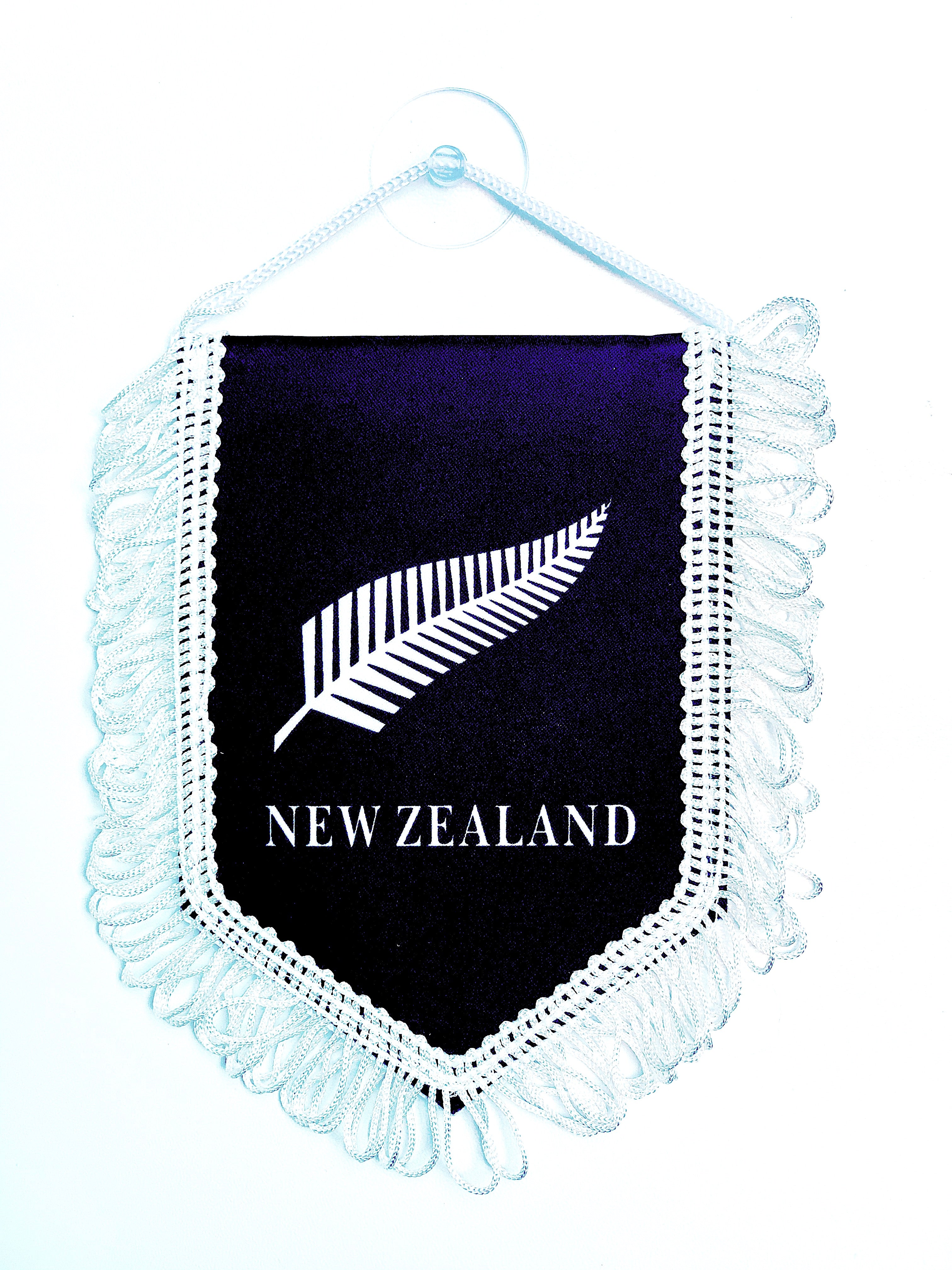 small car flag New Zealand ( kiwi banner / small banner / car banner / car accessory / small hanging flag / small pendant / country banner)