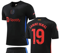 Football Jersey Barcelona fc  Black away LAMINE YAMAL 2024-2025 (soccer shirt / football shirt / Barca shirt / Barcelona fluro / Spain shirt ) bc