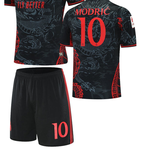 Football Jersey Real Madrid fc red dragon 2025-2026 Modric #10( A Grade soccer shirt & shorts / junior shirt / gift )